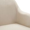 vidaXL Swivel Dining Chair Cream Fabric