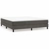 vidaXL Box Spring Bed Frame Dark Grey 180x200 cm Velvet