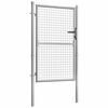 vidaXL Garden Gate Galvanised Steel 100x125 cm Silver