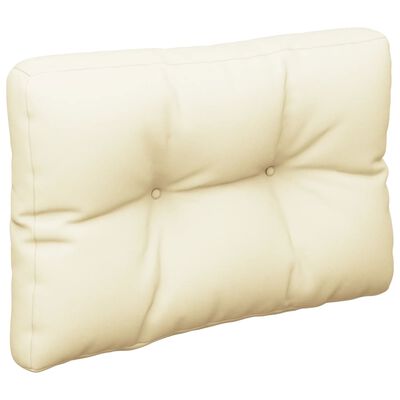 vidaXL Pallet Cushion Cream 60x40x12 cm Fabric