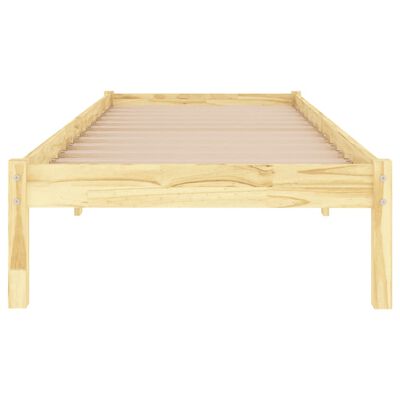 vidaXL Bed Frame without Mattress Solid Wood 90x200 cm