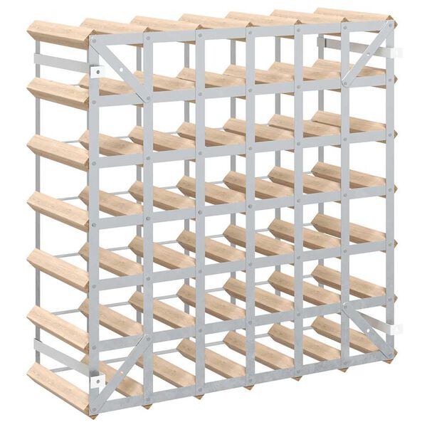 vidaXL Wine Rack for 42 Bottles Solid Pinewood