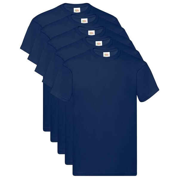 vidaXL Shirt 5 pcs Blue 5XL Cotton