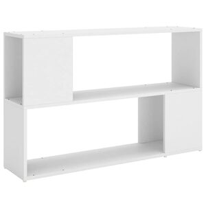 vidaXL Book Cabinet White 100x24x63 cm Engineered Wood