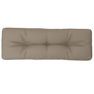 vidaXL Pallet Cushion Taupe 120x40x12 cm Fabric