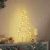 vidaXL Metal Christmas Tree for Decoration Black 60 cm