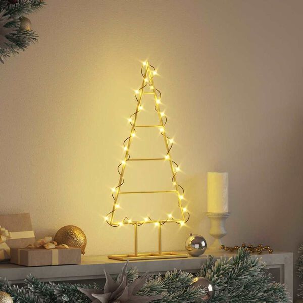vidaXL Metal Christmas Tree for Decoration Black 60 cm