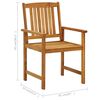 vidaXL Garden Chairs with Cushions 4 pcs Solid Acacia Wood