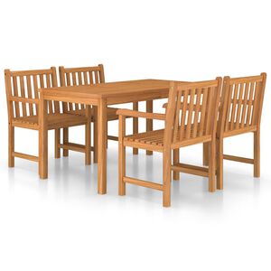 vidaXL Garden Dining Set | Warm teak | Solid teak wood | Large | Durable