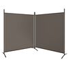 vidaXL 2-Panel Room Divider Anthracite 348x180 cm Fabric