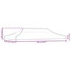vidaXL Party Tent Roof 6x3 m Taupe 270 g/m²