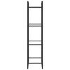 vidaXL Firewood Rack Matt Black 50x28x132 cm Steel