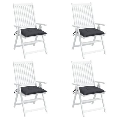 vidaXL Chair Cushions 4 pcs Anthracite 40x40x7 cm Oxford Fabric