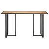 vidaXL Dining Table 140 cm Rough Mango Wood