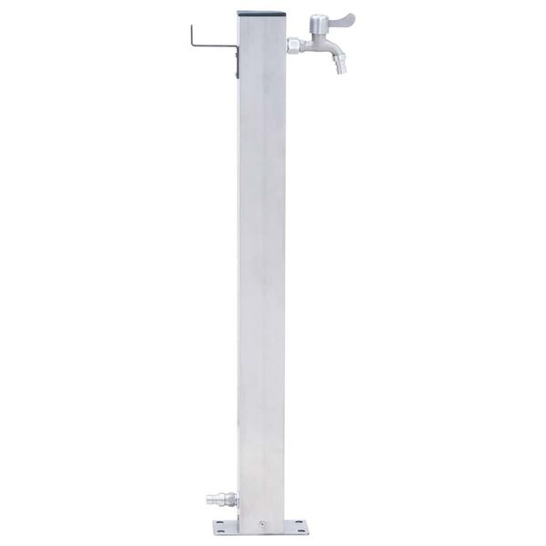 vidaXL Garden Water Column 60 cm Stainless Steel Square