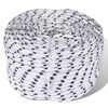 vidaXL Braided Boat Rope Polyester 6 mm 250 m White