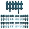 vidaXL Lawn Edgings 25 pcs Green 10 m PP