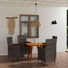 vidaXL 5 Piece Garden Dining Set Grey