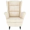 vidaXL Armchair Cream White Velvet