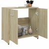 vidaXL Bathroom Cabinet Sonoma Oak 60x33x61 cm Engineered Wood