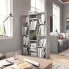 vidaXL Room Divider/Book Cabinet Concrete Grey 100x24x140 cm Engineered Wood