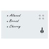 vidaXL Wall Mounted Magnetic Whiteboard Glass 100x60 cm