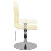 vidaXL Swivel Dining Chairs 6 pcs Cream Fabric