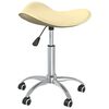 vidaXL Salon Spa Stool Cream Faux Leather