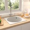 vidaXL Kitchen Sink White 48 x 48 x 20.5 cm Granite