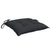 vidaXL Chair Cushions 2 pcs Black 50x50x7 cm Oxford Fabric