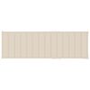 vidaXL Double Sun Lounger & Cream Cushions Impregnated Pinewood