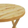 vidaXL Folding Garden Table Ø55x75 cm Bamboo