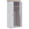 vidaXL Wardrobe White 80x50x171.5 cm Solid Pine Panama Range