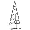 vidaXL Metal Christmas Tree for Decoration Black 60 cm