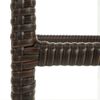 vidaXL Bar Stools with Cushions 6 pcs Brown Poly Rattan
