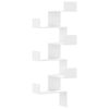 vidaXL Wall Corner Shelf White 45x45x147 cm Engineered Wood