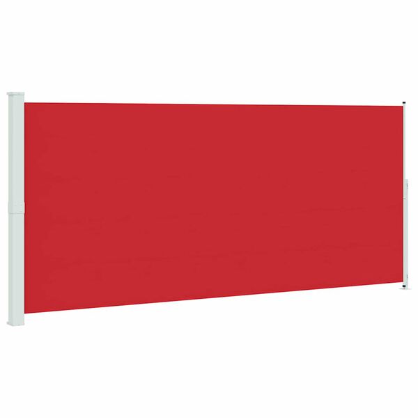 vidaXL Patio Retractable Side Awning 220x500 cm Red