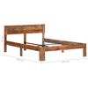 vidaXL Bed Frame without Mattress Solid Wood 120x200cm