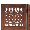 vidaXL Hand Carved 5-Panel Room Divider Brown 200x165 cm Solid Mango Wood