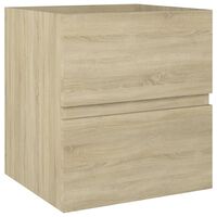 vidaXL Sink Cabinet Sonoma Oak 41x38.5x45 cm Engineered Wood