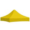 vidaXL Party Tent Roof 2x2 m Yellow 270 g/m&sup2;