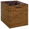 vidaXL Bench with 2 Baskets Seagrass 71x40x42 cm Brown