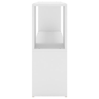 vidaXL Book Cabinet White 100x24x63 cm Engineered Wood
