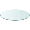 vidaXL Table Top Tempered Glass Round 600 mm
