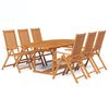 vidaXL 5 Piece Garden Dining Set Solid Wood Acacia