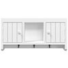 vidaXL Key Cabinet White 40x8.5x20 cm Engineered Wood&Steel