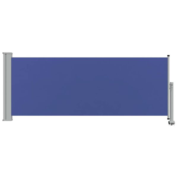 vidaXL Patio Retractable Side Awning 100x300 cm Blue