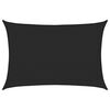 vidaXL Sunshade Sail 160 g/m&sup2; Black 4x5 m HDPE