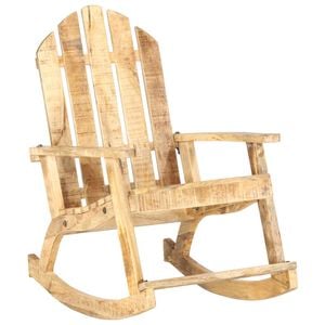vidaXL Garden Rocking Chair | Woodgrain | Solid Mango Wood | Standard