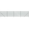 vidaXL Chain Link Fence with Spike Anchors Green 1.6x10 m